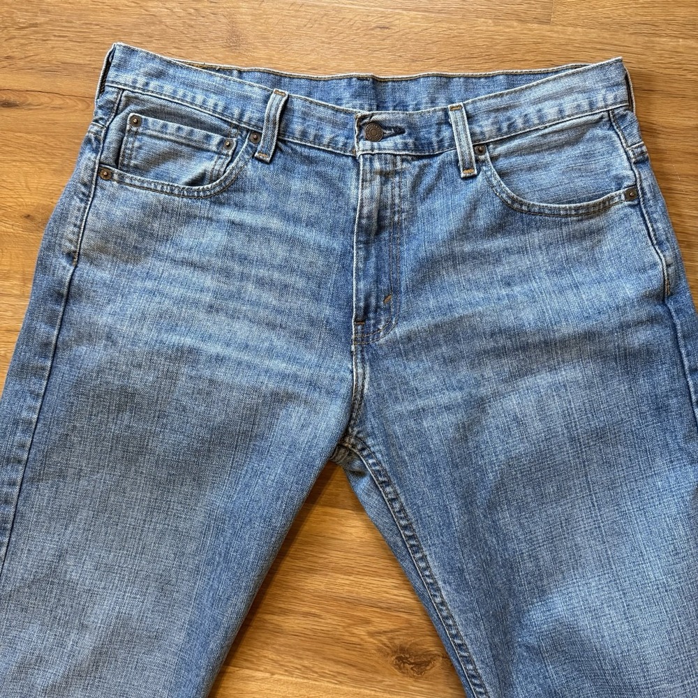 Levi's 569 Men's Jeans Blue Loose Fit Straight Leg Denim Bootleg 100% Cotton - Picture 2 of 16